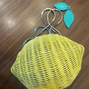 Kate spade lemon clutch